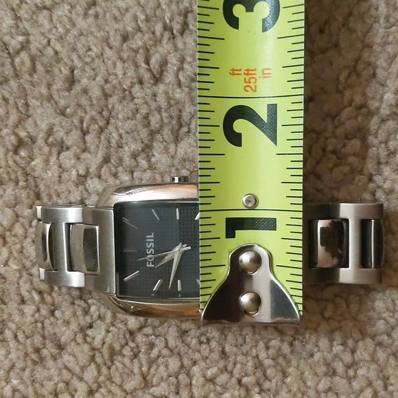 Fossil Rectangular Stainless Steel Watch - Picture 3 of 7